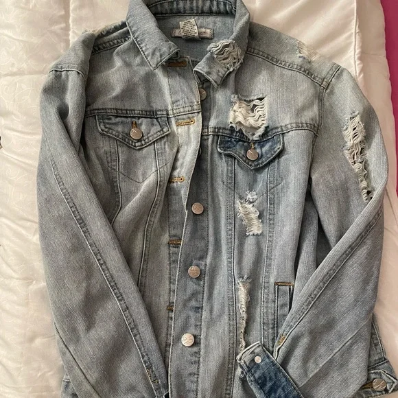 Jackets & Coats | Distressed Denim Jacket | Poshmark